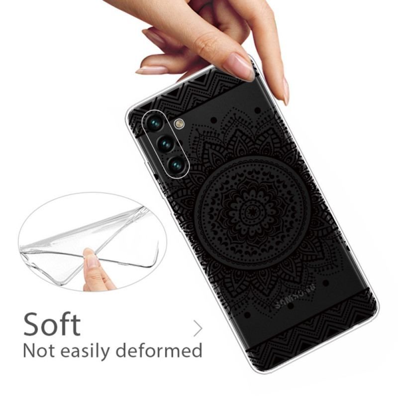 Cover Samsung Galaxy A13 5G / A04s Mandala Med Enkelt Blomst