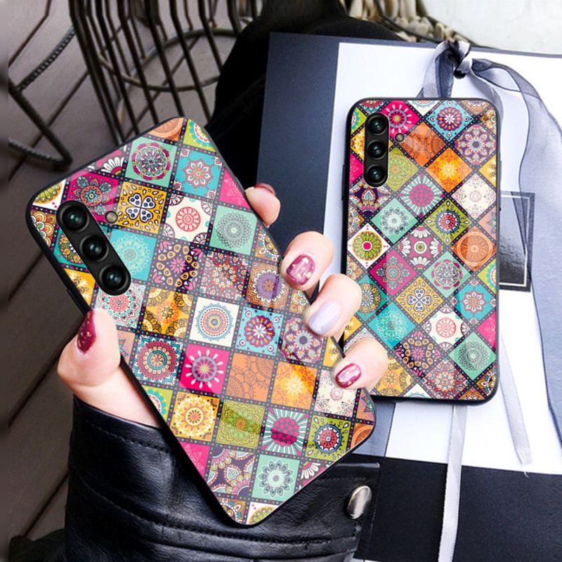 Cover Samsung Galaxy A13 5G / A04s Patchwork Magnetisk Holder