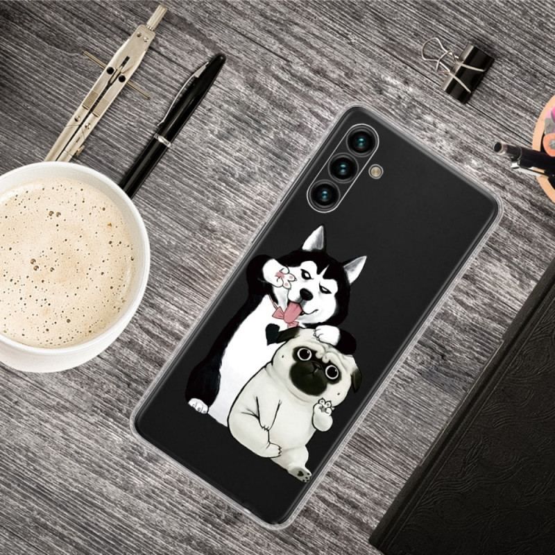 Cover Samsung Galaxy A13 5G / A04s Sjove Hunde