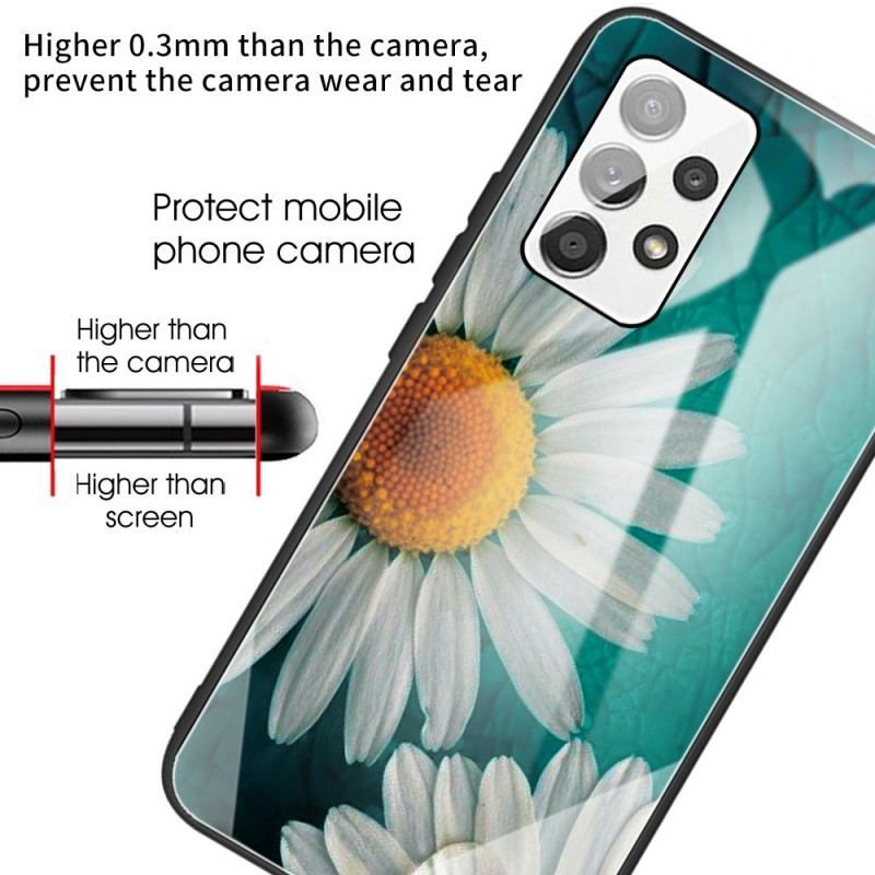 Cover Samsung Galaxy A13 Daisy Hærdet Glas