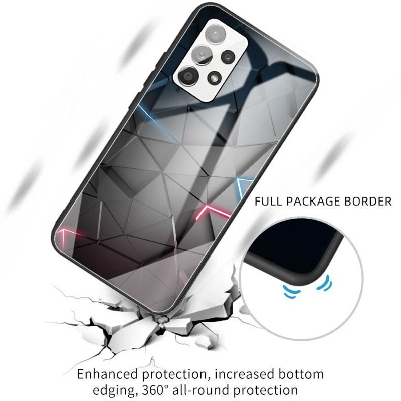 Cover Samsung Galaxy A13 Hærdet Glas Geometri