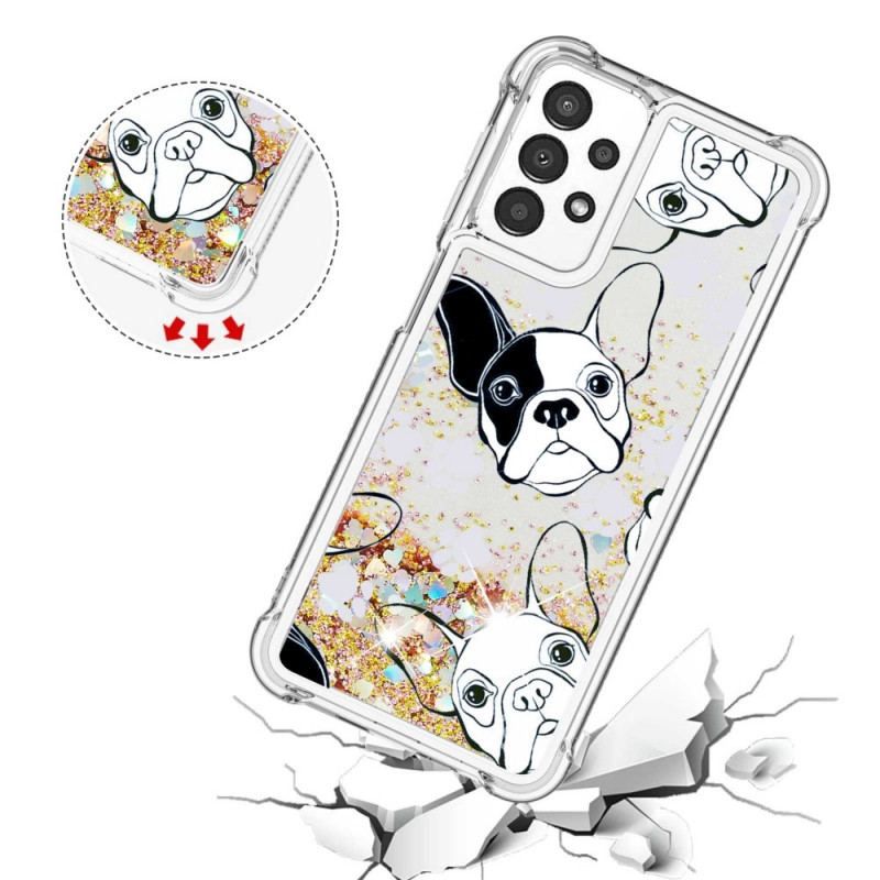 Cover Samsung Galaxy A13 Mr Hunde Pailletter