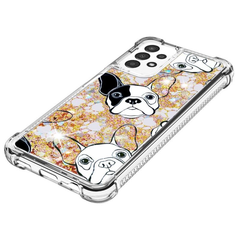 Cover Samsung Galaxy A13 Mr Hunde Pailletter