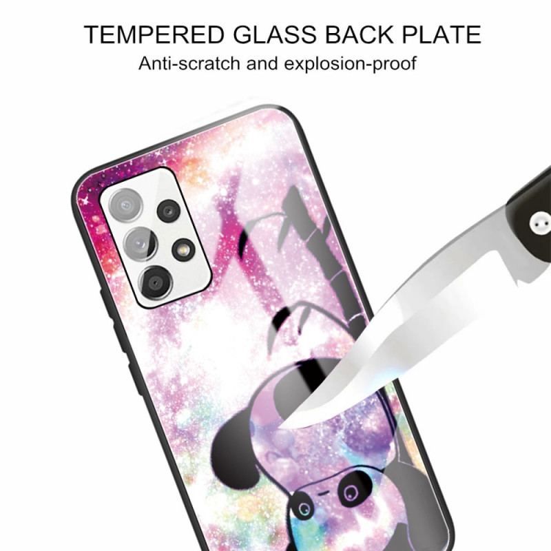 Cover Samsung Galaxy A13 Panda Hærdet Glas