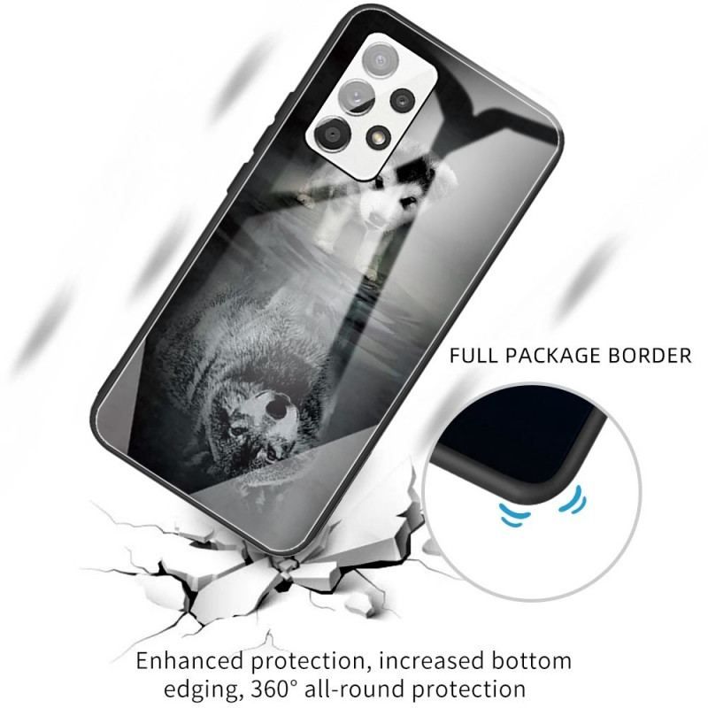 Cover Samsung Galaxy A13 Puppy Dream Hærdet Glas