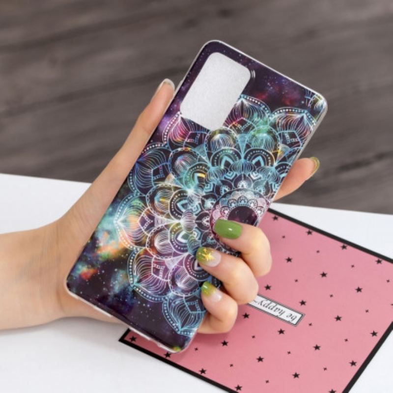 Cover Samsung Galaxy A52 4G / A52 5G / A52s 5G Fluorescerende Farverig Mandala