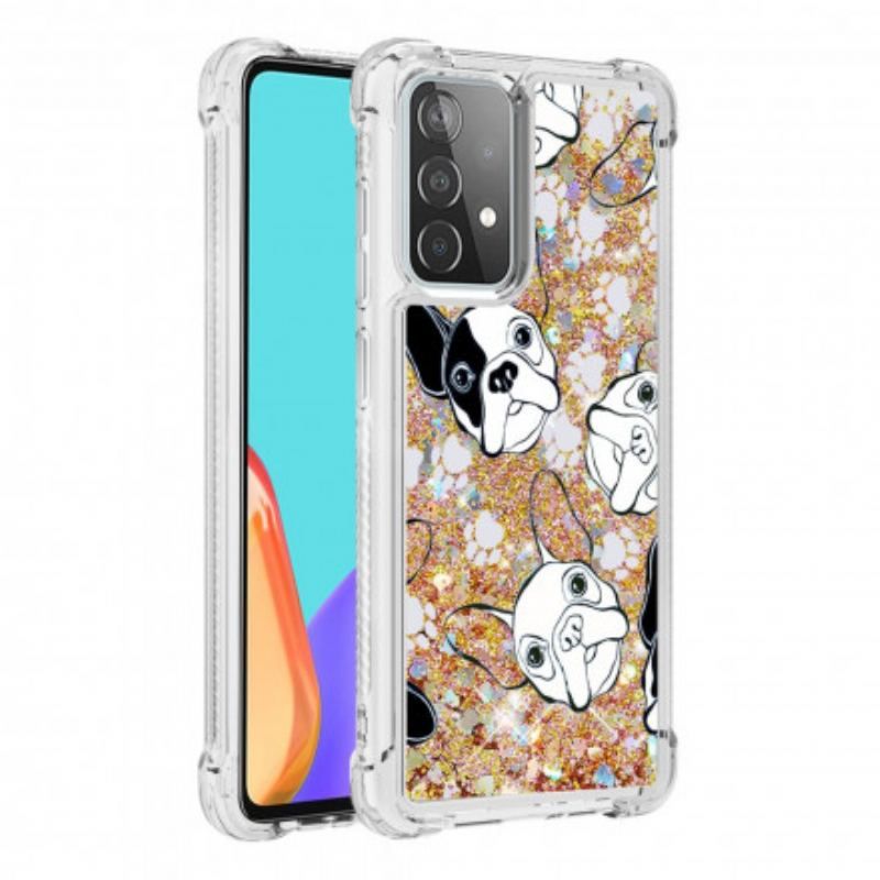 Cover Samsung Galaxy A52 4G / A52 5G / A52s 5G Mr Hunde Pailletter