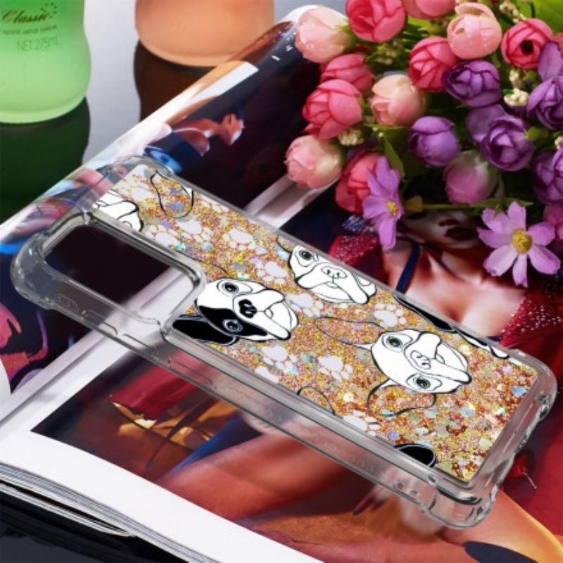 Cover Samsung Galaxy A52 4G / A52 5G / A52s 5G Mr Hunde Pailletter