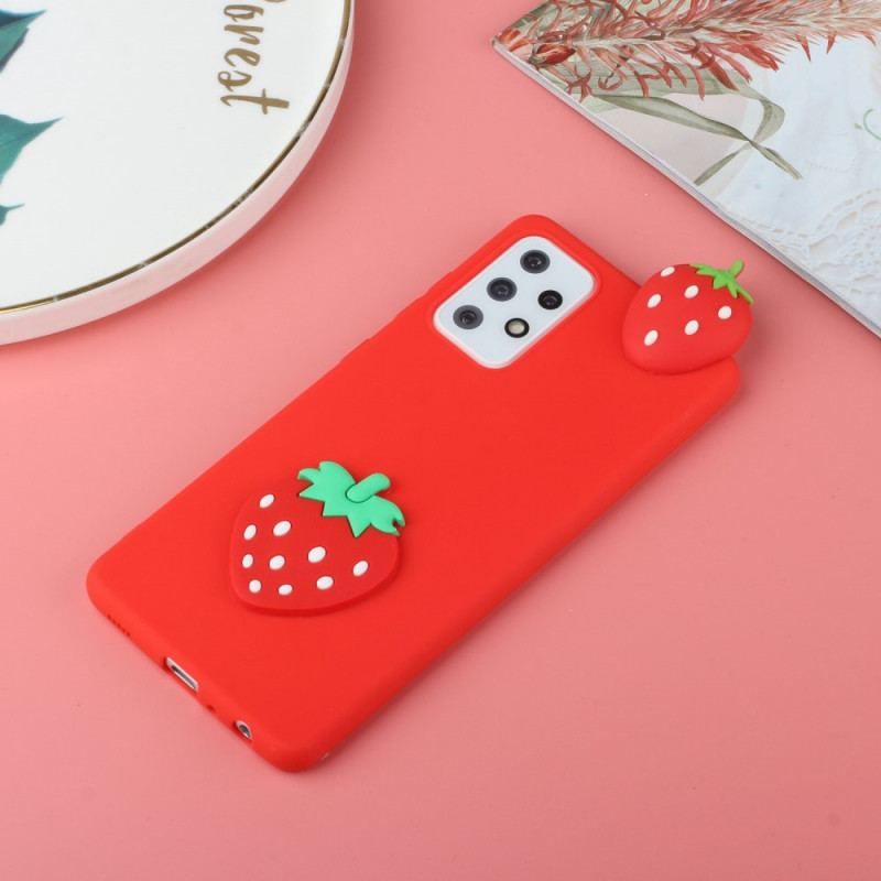 Cover Samsung Galaxy A53 5G 3d Jordbær