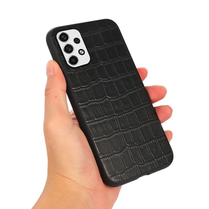 Cover Samsung Galaxy A53 5G Ægte Crocodile Texture Læder