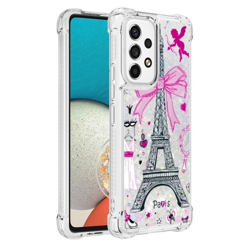 Cover Samsung Galaxy A53 5G Eiffeltårnets Pailletter