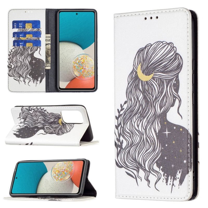 Cover Samsung Galaxy A53 5G Flip Cover Smuk Hår