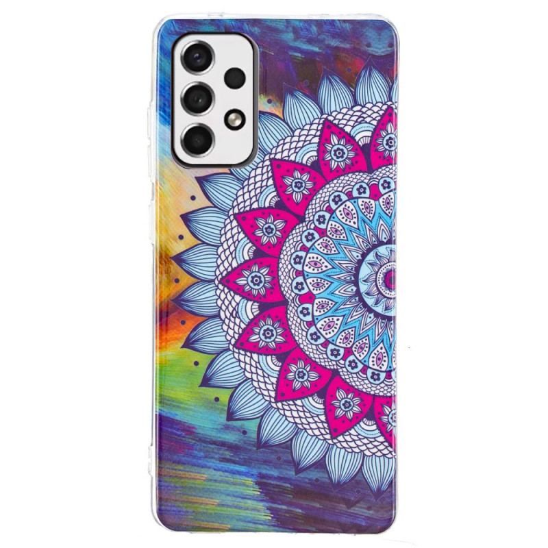 Cover Samsung Galaxy A53 5G Fluorescerende Farverig Mandala