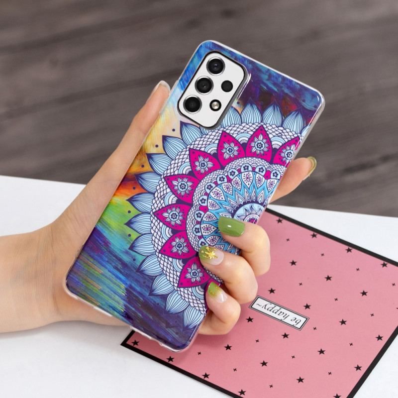 Cover Samsung Galaxy A53 5G Fluorescerende Farverig Mandala