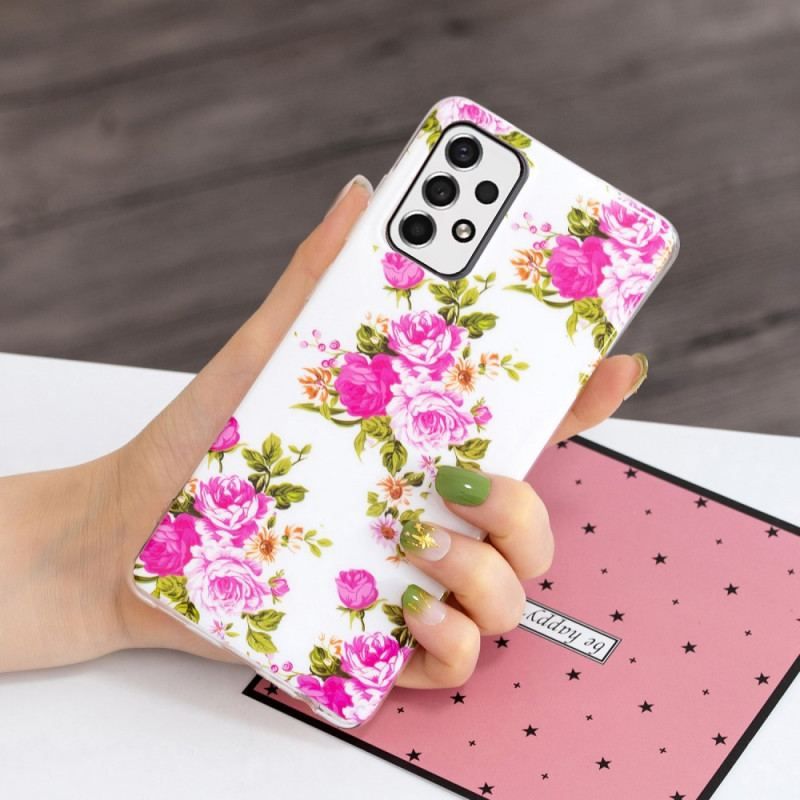 Cover Samsung Galaxy A53 5G Fluorescerende Liberty-blomster