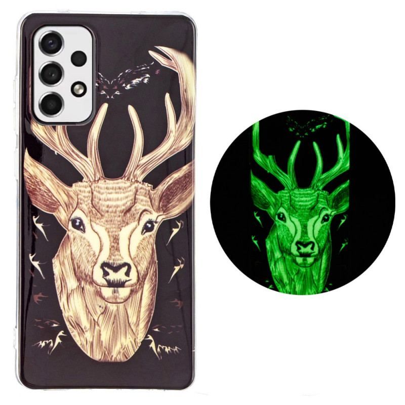 Cover Samsung Galaxy A53 5G Fluorescerende Majestic Deer