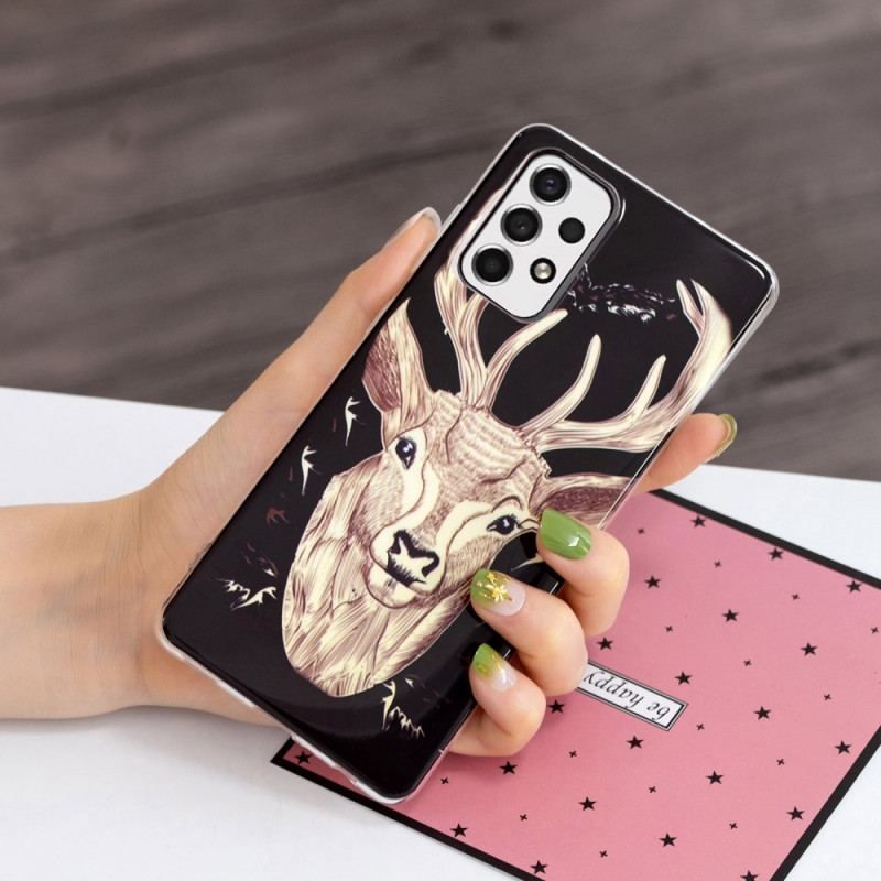 Cover Samsung Galaxy A53 5G Fluorescerende Majestic Deer