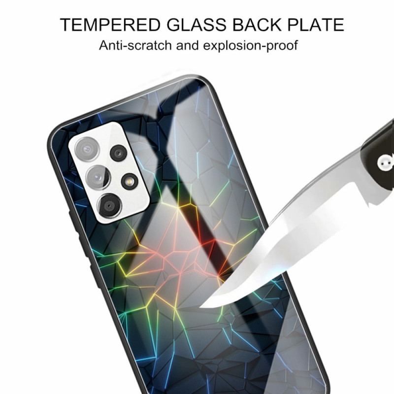 Cover Samsung Galaxy A53 5G Geometri Hærdet Glas