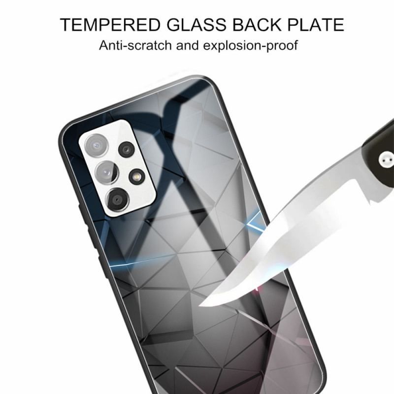 Cover Samsung Galaxy A53 5G Hærdet Glas Geometri