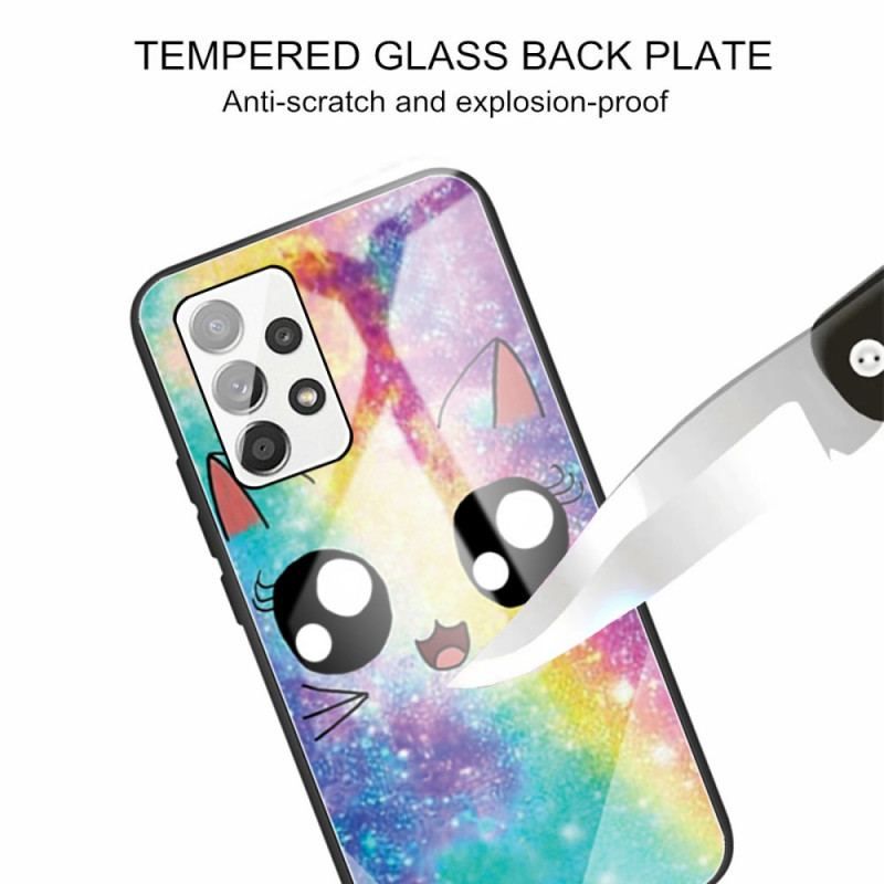 Cover Samsung Galaxy A53 5G Hærdet Glas Kat