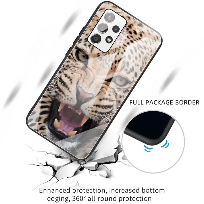 Cover Samsung Galaxy A53 5G Leopard Hærdet Glas