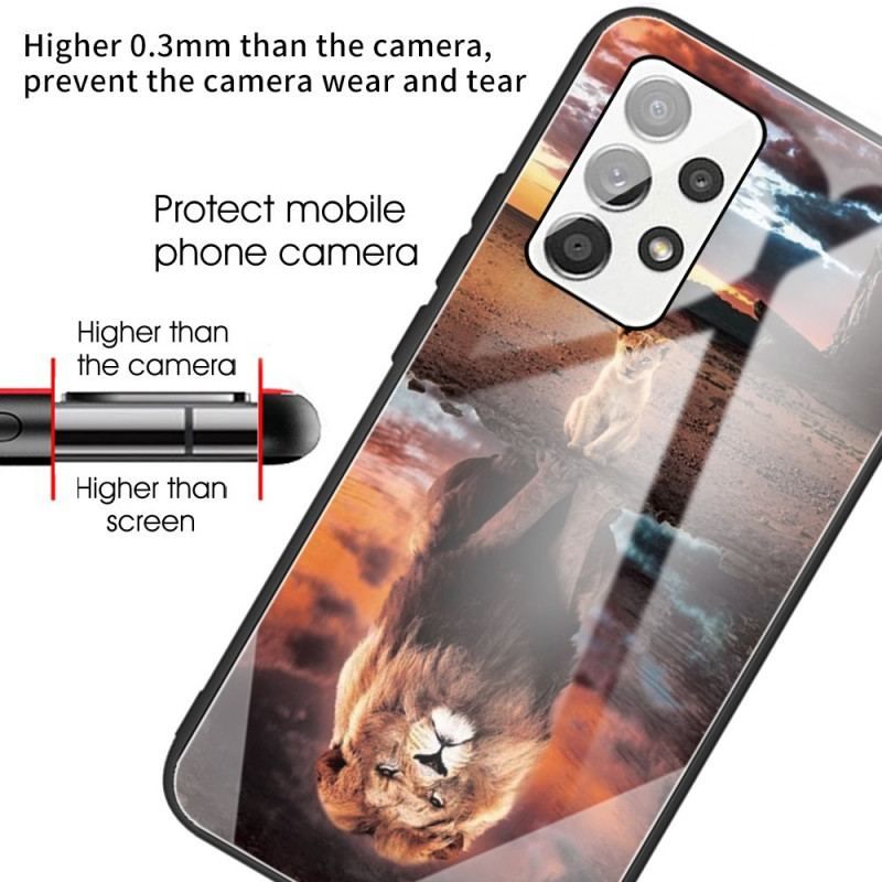 Cover Samsung Galaxy A53 5G Lion Cub's Dream Hærdet Glas