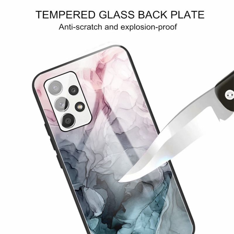 Cover Samsung Galaxy A53 5G Marmor Hærdet Glas