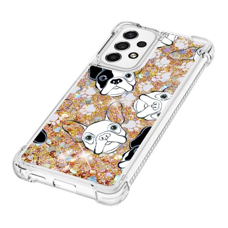 Cover Samsung Galaxy A53 5G Mr Hunde Pailletter