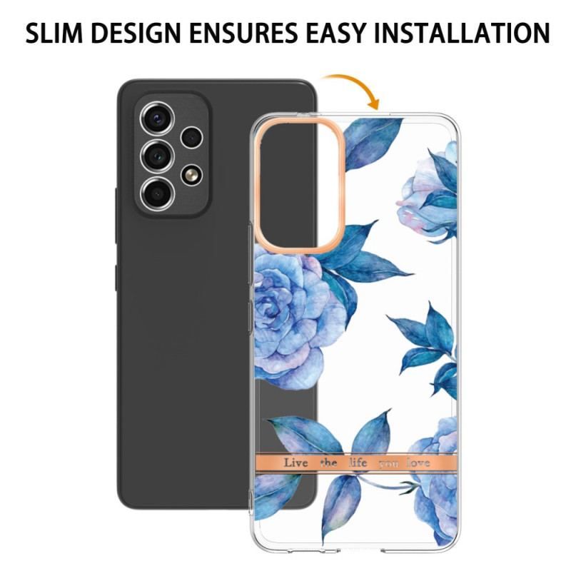 Cover Samsung Galaxy A53 5G Sømløs Blomster