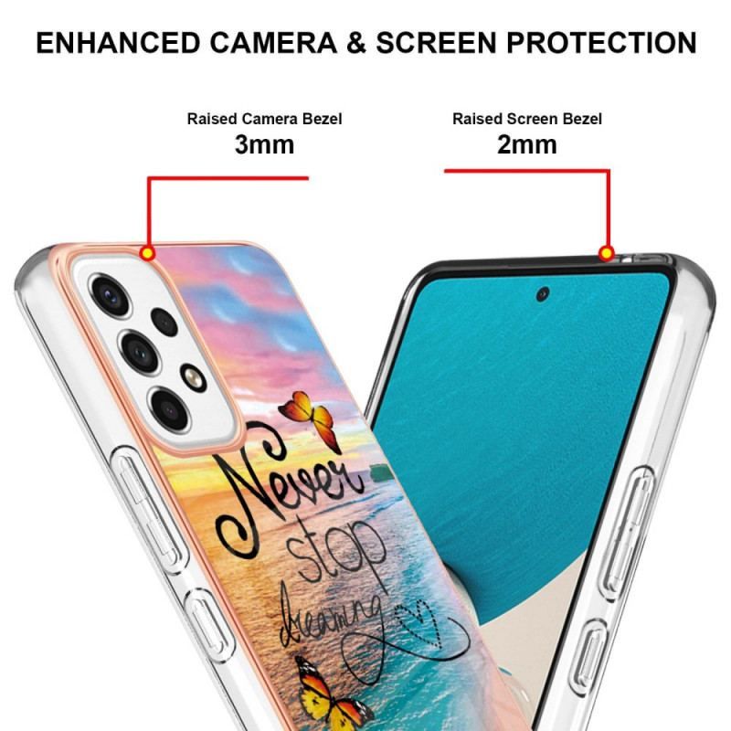 Cover Samsung Galaxy A53 5G Stop Aldrig Med At Drømme Om Sommerfugle