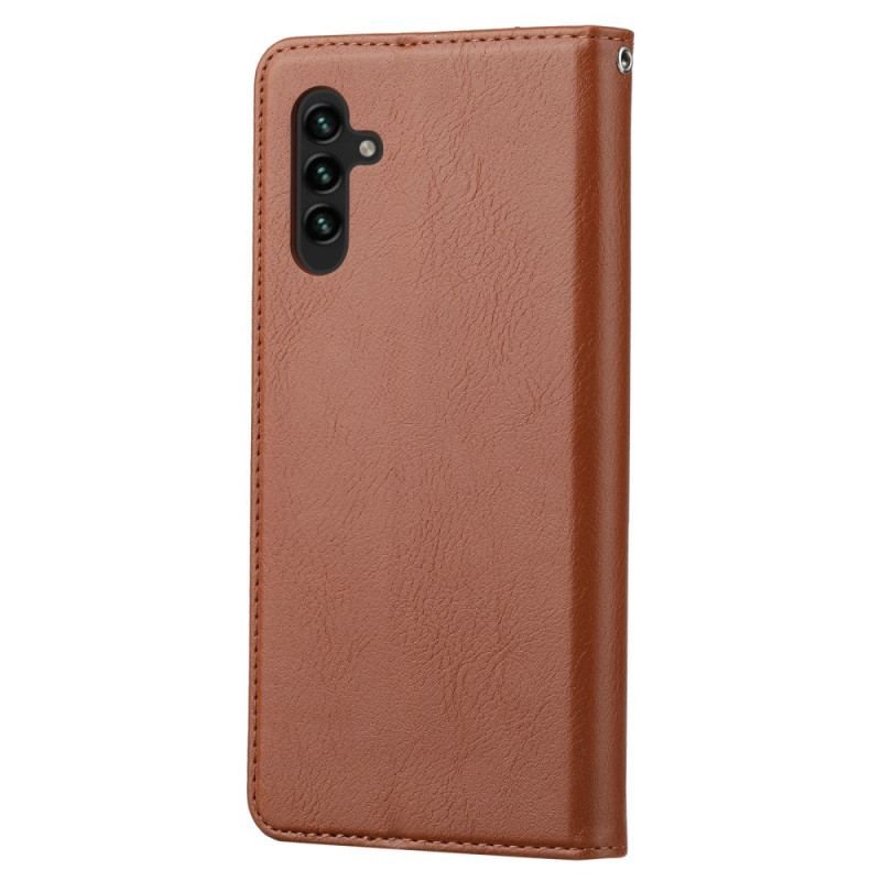 Cover Samsung Galaxy A54 5G Flip Cover Kortholder I Imiteret Læder