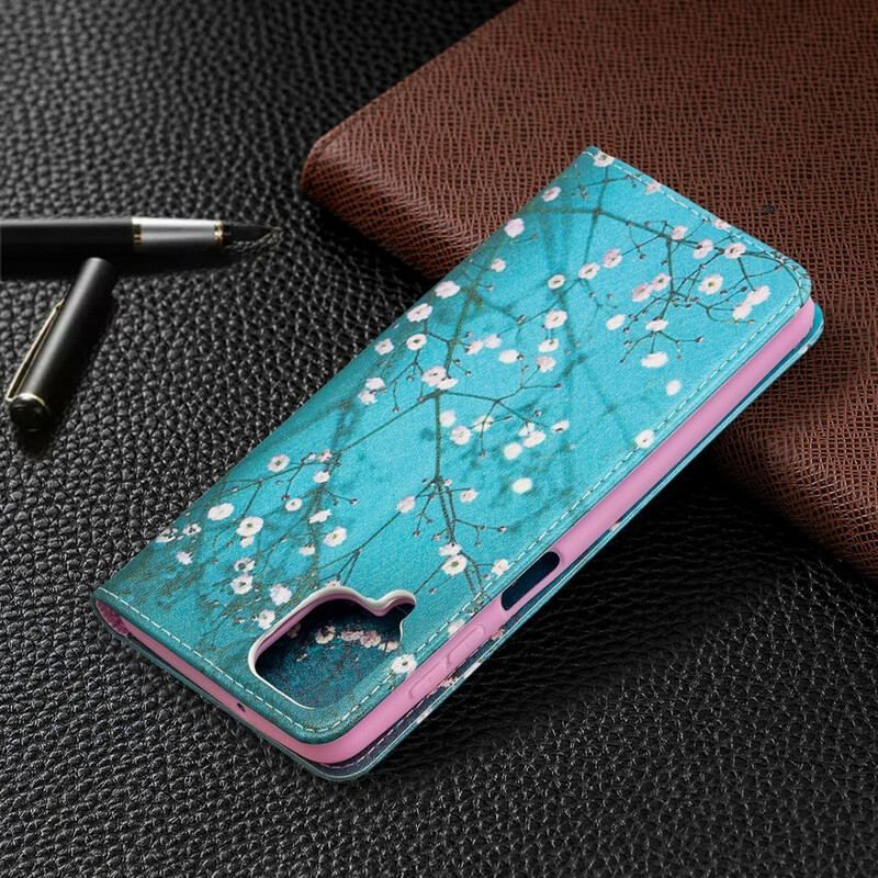 Cover Samsung Galaxy M12 / A12 Flip Cover Blomstrende Grene