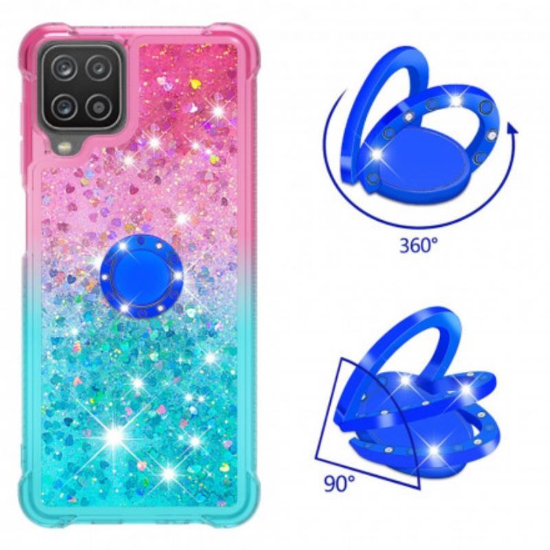 Cover Samsung Galaxy M12 / A12 Glitter Ring-bracket