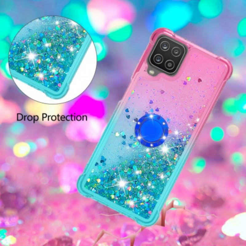 Cover Samsung Galaxy M12 / A12 Glitter Ring-bracket