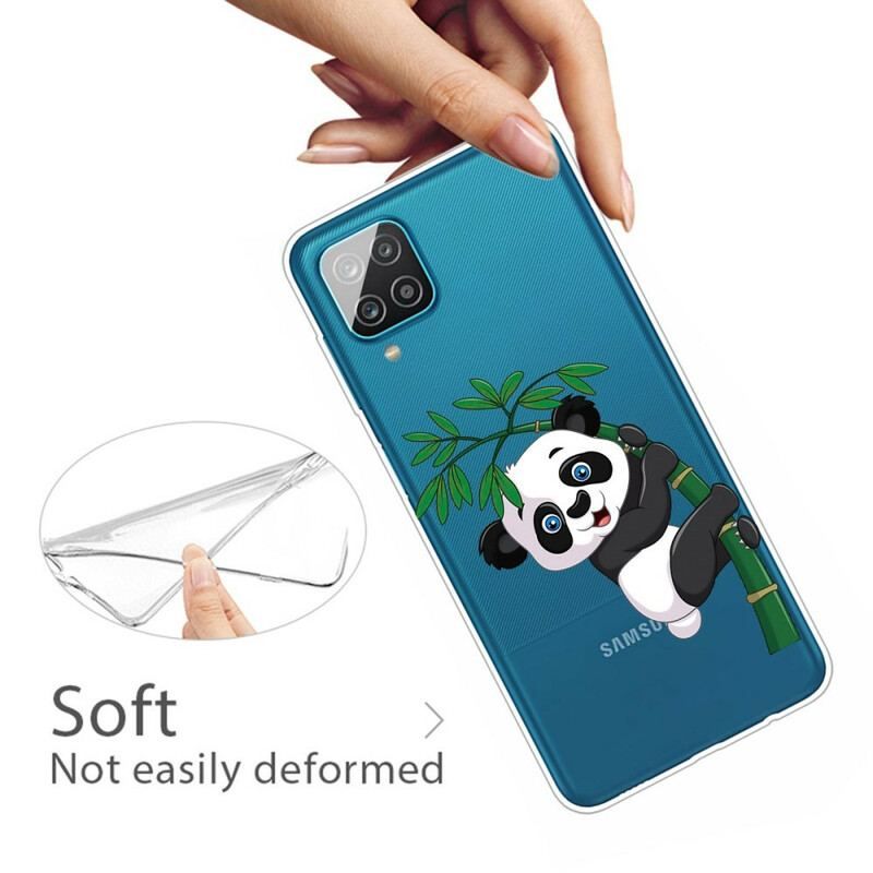 Cover Samsung Galaxy M12 / A12 Sømløs Panda På Bambus