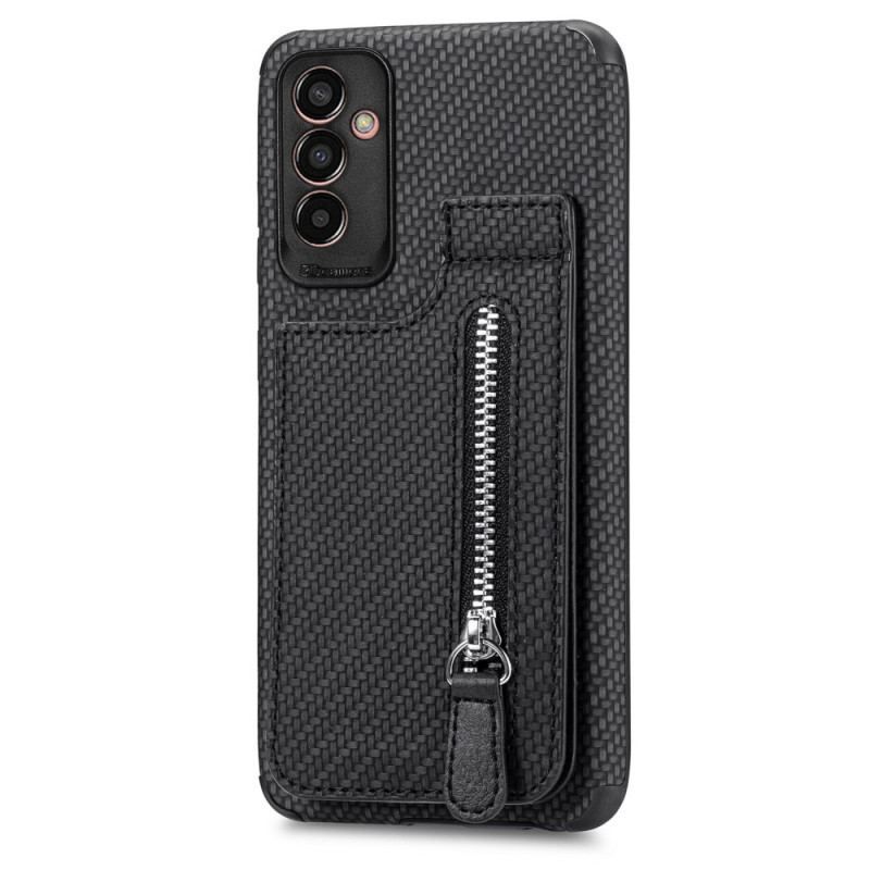 Cover Samsung Galaxy M13 Carbon Fiber Kortholder Beslag