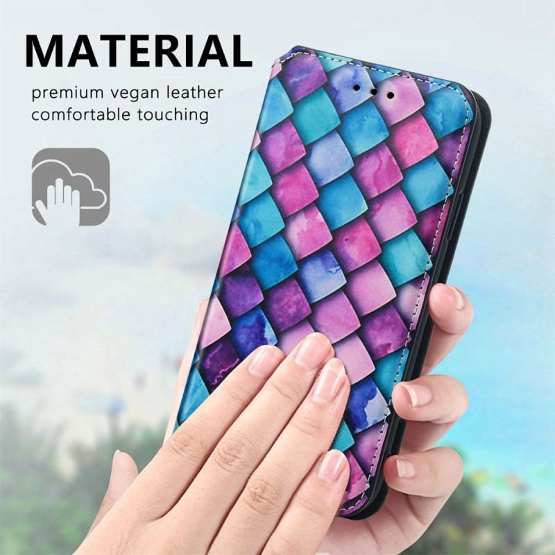 Cover Samsung Galaxy M13 Flip Cover Caseneo Rfid Design