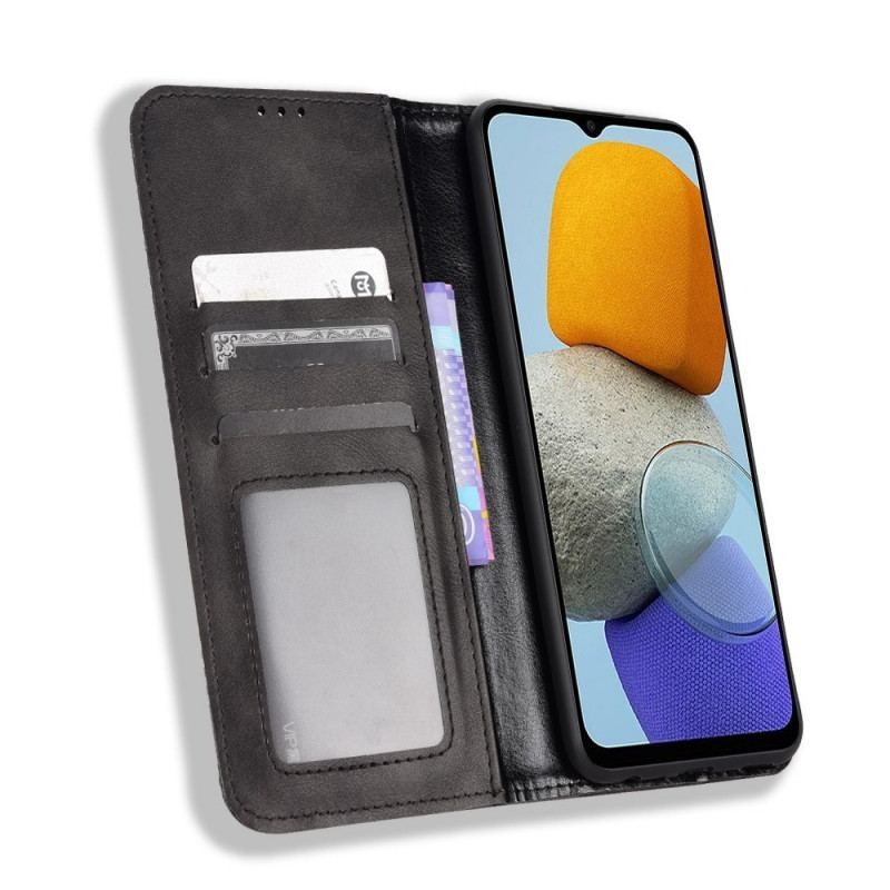 Cover Samsung Galaxy M23 5G Flip Cover Stiliseret Vintage Lædereffekt