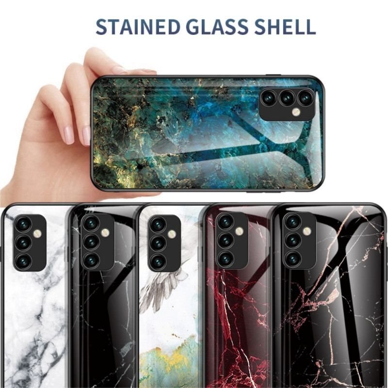 Cover Samsung Galaxy M23 5G Marmorfarver Hærdet Glas