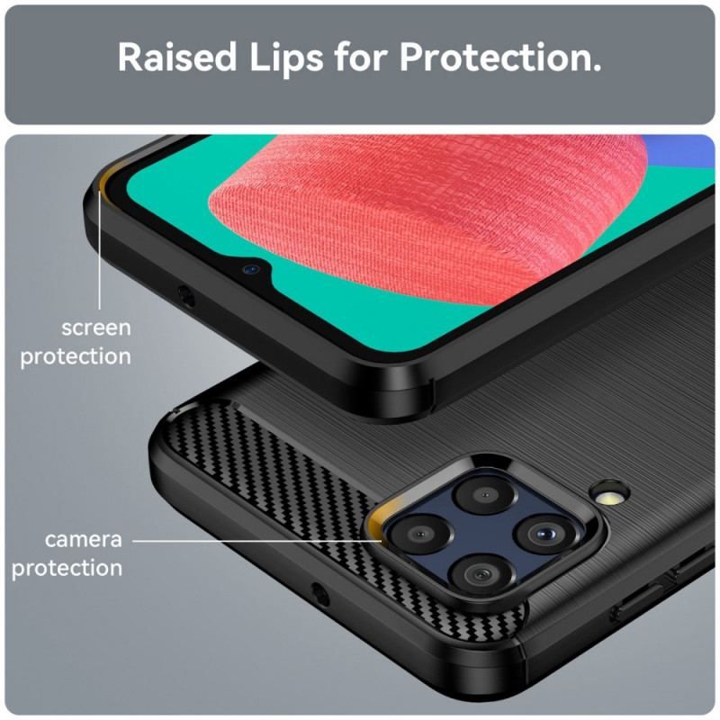 Cover Samsung Galaxy M33 5G Børstet Kulfiber