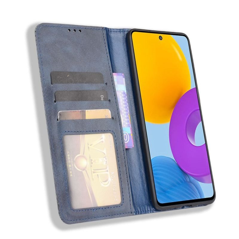 Cover Samsung Galaxy M52 5G Flip Cover Blødt Kunstlæder