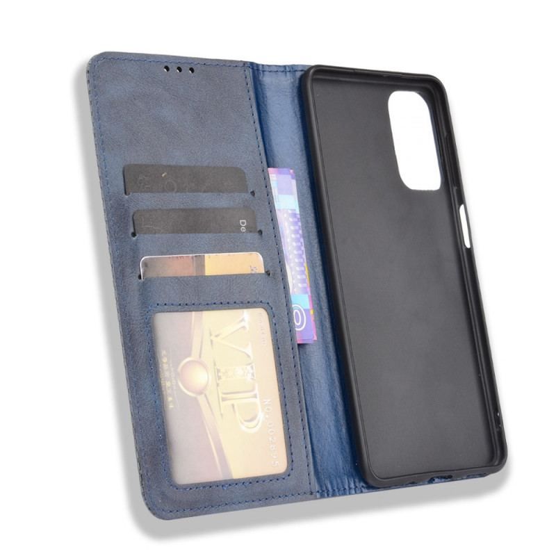 Cover Samsung Galaxy M52 5G Flip Cover Blødt Kunstlæder