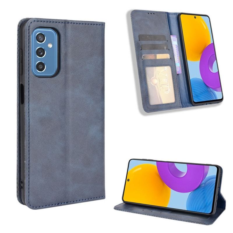 Cover Samsung Galaxy M52 5G Flip Cover Blødt Kunstlæder