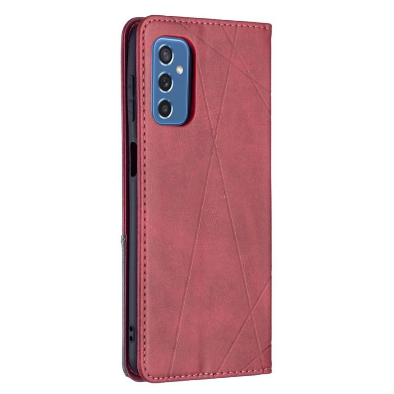 Cover Samsung Galaxy M52 5G Flip Cover Imiteret Læder Mønster