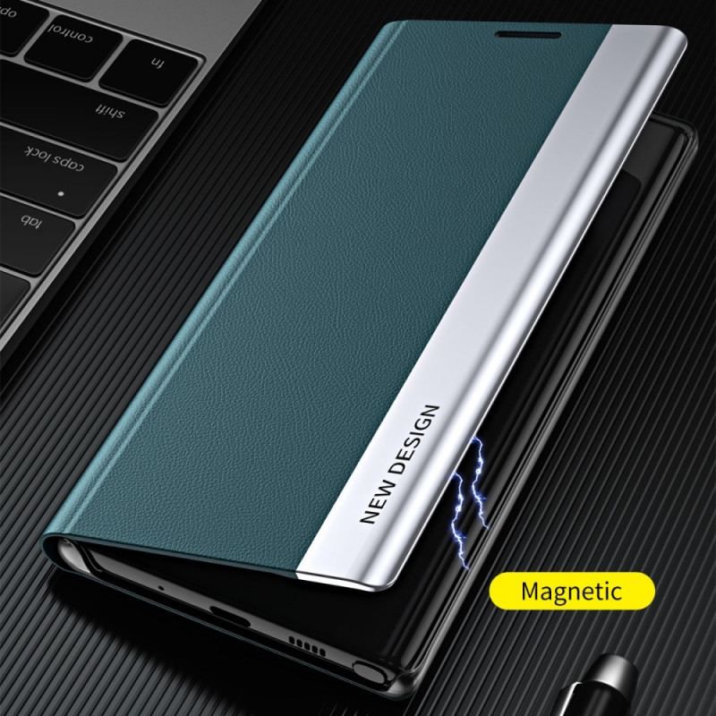 Cover Samsung Galaxy M52 5G Flip Cover Litchi Magnetisk Læderlås