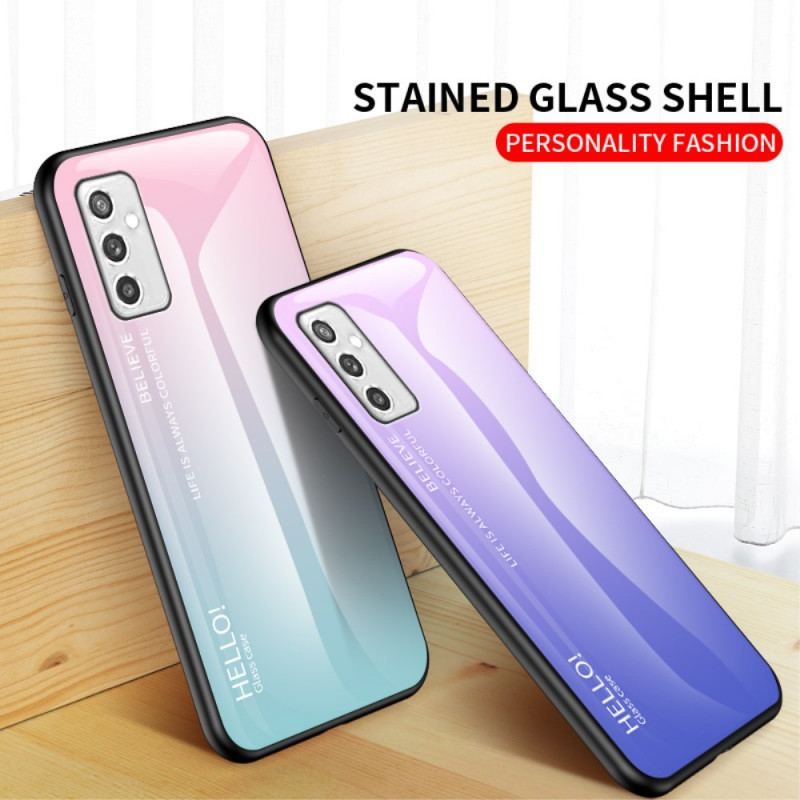 Cover Samsung Galaxy M52 5G Hærdet Glas Hej