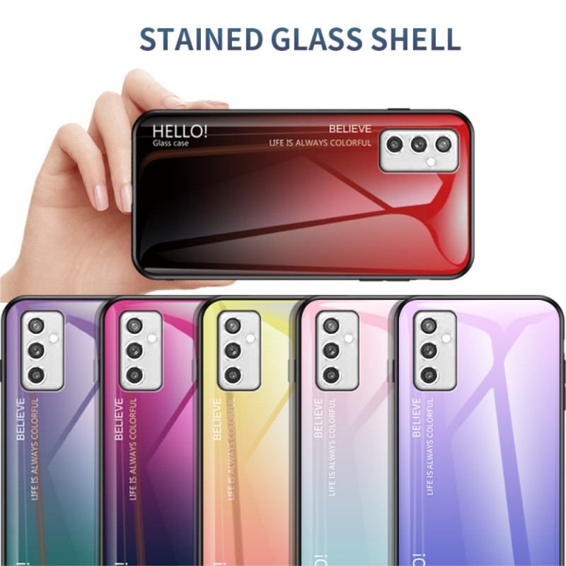 Cover Samsung Galaxy M52 5G Hærdet Glas Hej