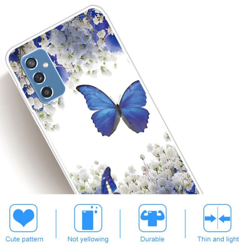 Cover Samsung Galaxy M52 5G Mystisk Sommerfugl