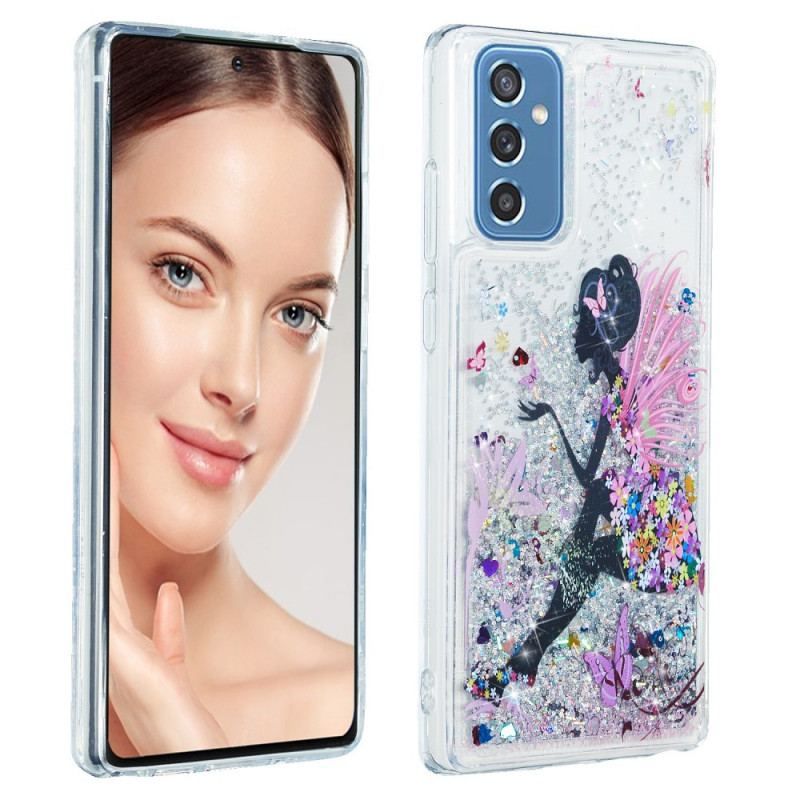 Cover Samsung Galaxy M52 5G Prinsesse Pailletter