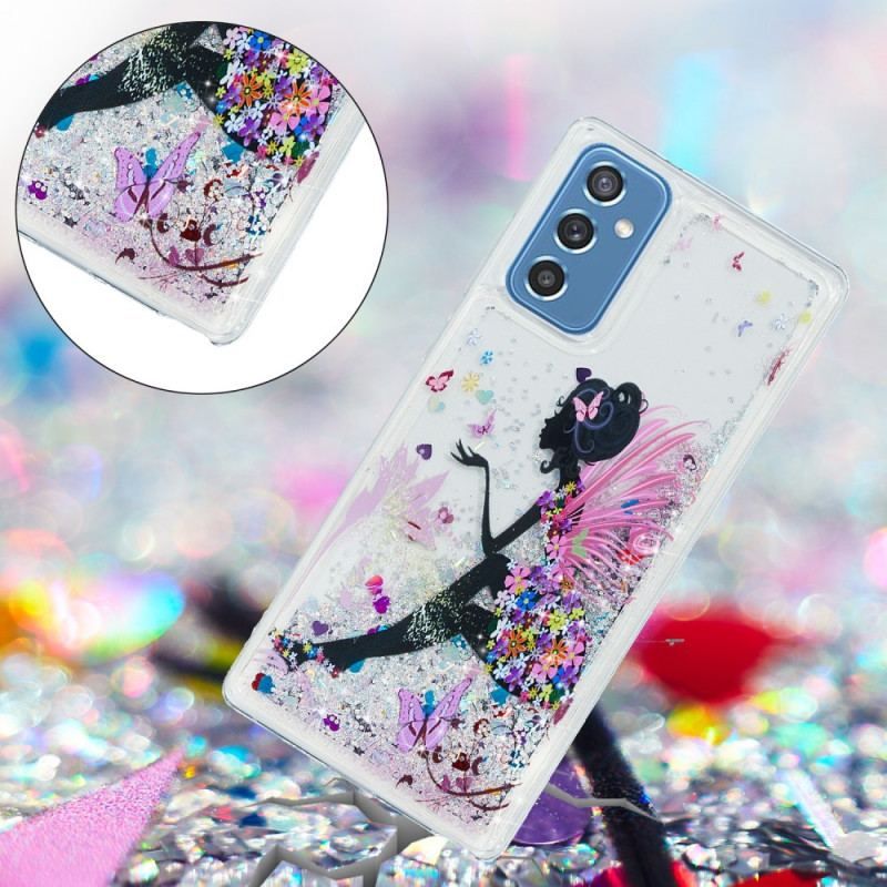 Cover Samsung Galaxy M52 5G Prinsesse Pailletter